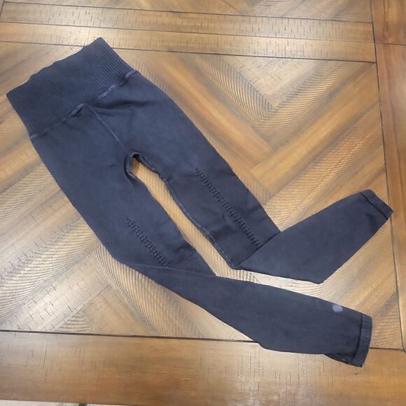 Free People Good Karma Leggings Washed Black XS/S - Picture 4 of 4